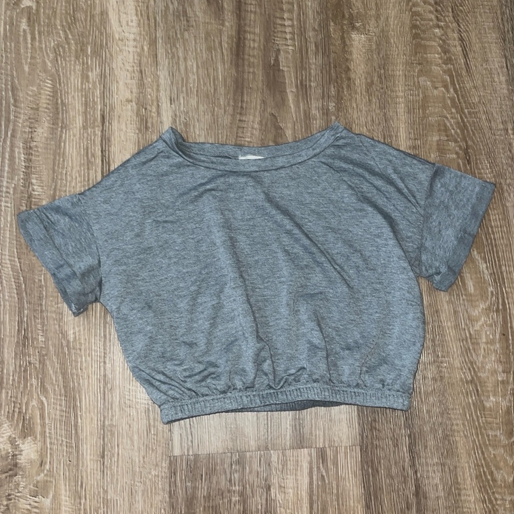 Shosho Elastic Bottom Crop Top